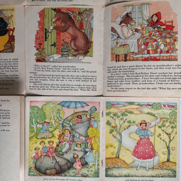 Vtg 1930s Platt & Munk Childrens 17 Book Set Classic Fairy Tales Nursery Rhymes - Picture 6 of 15